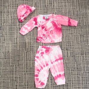 Baby Steps adorable set (top, bottom, hat)